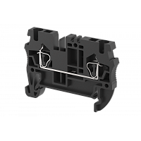 Клемма проходная пружинная 2,5 мм2, на 2 подключения, черная SQ2.5-BLACK | код 2102010005 | Elmex