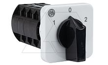 Переключатель BS 25 75 U, 4P, 25A, тип 1-0-2 (60°), 4NO на 1_2, на дверь, фронт IP40 | код EAC602569 | Rade Koncar