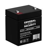 GSL4.5-12 Аккумуляторная батарея систем охраны и пожарной безопасности, напряжение: 12В, ёмкость: 4,5Ач, клеммы типа: F1, Размеры ДШВ: 90х70х107мм, вес: 1,6кг. Срок службы: до 8 лет. | код GSL4.5-12 | GENERAL SECURITY