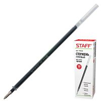 Стержень гелевый STAFF, 135 мм, ЧЕРНЫЙ, узел 0,5 мм, линия письма 0,35 мм, 170232 | код 170232 | STAFF