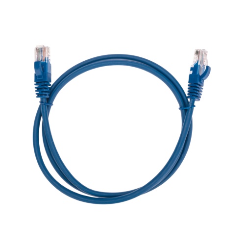 Патч-корд U/UTP, CAT 5e, RJ45-RJ45, 26AWG, LSZH, синий, 1м REXANT | код 02-0104-1 | REXANT