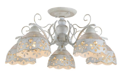 Люстра RAVENNA 5хE27 580х580х265мм потолочная метал. бел. Ritter 52513 4 фото 3 Люстра RAVENNA 5хE27 580х580х265мм потолочная метал. бел. Ritter 52513 4 фото 3