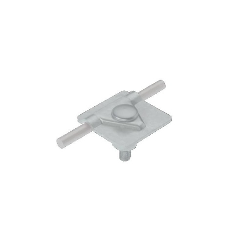 Соединитель универсальный USM-D5-10 HD для прутка d5-10мм с 1 пластиной 40х40мм сталь гор. оцинк. КМ MA0288